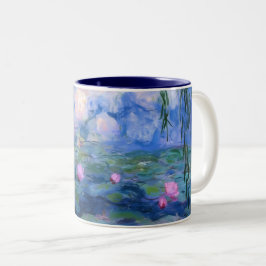 Em Dois Tons Caneca de Café Monet Ninféias