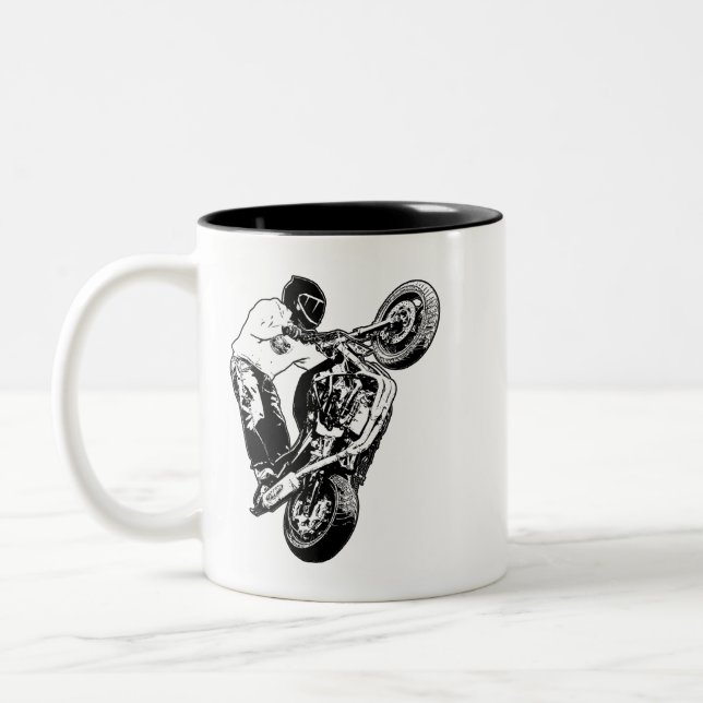 Em Dois Tons Caneca de café moto (Esquerda)