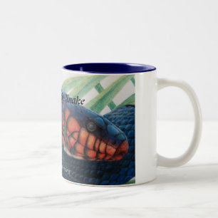 Em Dois Tons Caneca de café oriental do índigo