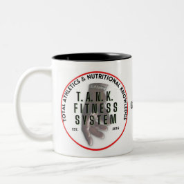Em Dois Tons Caneca de café ou chá preto e branco TFS