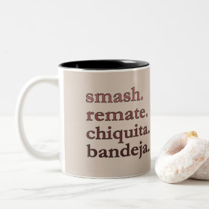 Em Dois Tons Caneca de Café Padel - Personalize Palavras Vibes