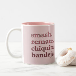 Em Dois Tons Caneca de Café Padel - Personalize Palavras Vibes
