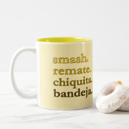 Em Dois Tons Caneca de Café Padel - Personalize Palavras Vibes