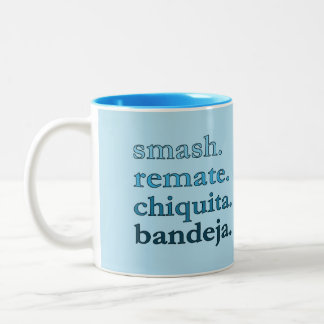 Em Dois Tons Caneca de Café Padel - Personalize Palavras Vibes