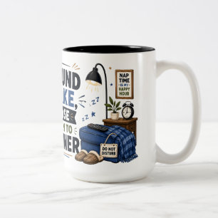 Em Dois Tons Caneca de Café Pai Engraçado Se Encontrado Acordad