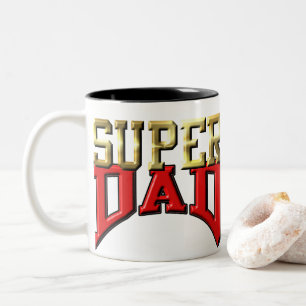 Em Dois Tons Caneca de café - "PAI SUPER "