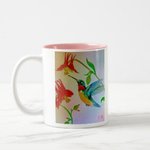 Em Dois Tons Caneca de café pairando de Hummer