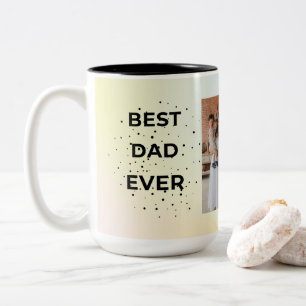 Em Dois Tons Caneca de Café Papai Elegante Estética Pastel