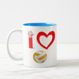 Em Dois Tons Caneca de café para amantes dos esportes