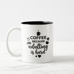 Em Dois Tons Caneca de Café para Mãe 2-Tons para Fãs de Ser Adu