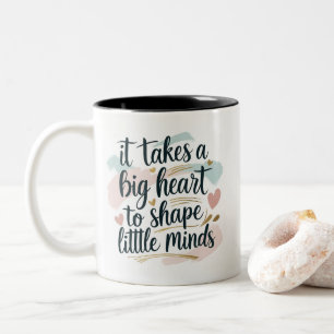 Em Dois Tons Caneca de Café para Professores – É preciso um gra