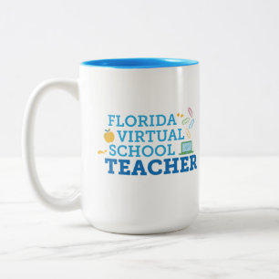 Em Dois Tons Caneca de café para professores FLVS
