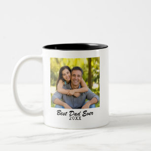 Em Dois Tons Caneca de Café Personalizada com Foto do Melhor Pa