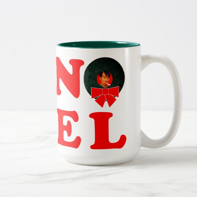 Em Dois Tons Caneca de Café Personalizada de Natal NOEL (Direita)