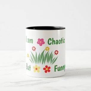 Em Dois Tons Caneca de Café Personalizada Flor Hippie