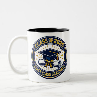 Em Dois Tons Caneca de Café Personalizada Graduado 2026
