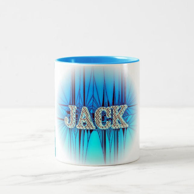 Em Dois Tons Caneca de café personalizada para Jack. (Centro)