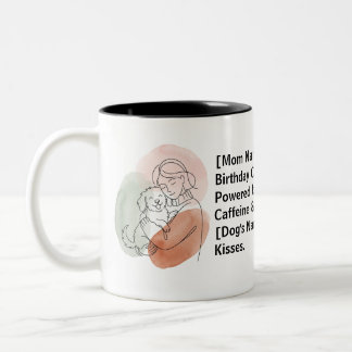 Em Dois Tons Caneca de Café Personalizada para Mãe de Cachorro