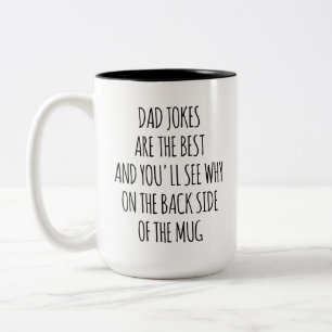 Em Dois Tons Caneca de Café Piadas de Pai Engraçadas Presente