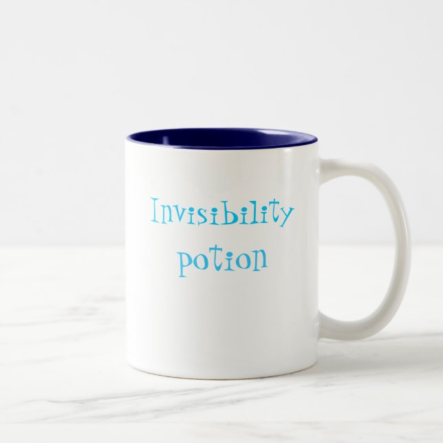 Em Dois Tons caneca de café poção de invisibilidade (Direita)