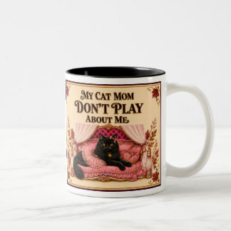 Em Dois Tons Caneca de Café Presente para Mãe de Gato