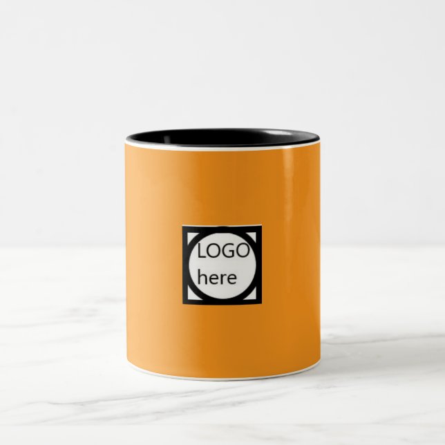 Em Dois Tons Caneca de Café Promocional com o seu LOGO! Marrom (Centro)