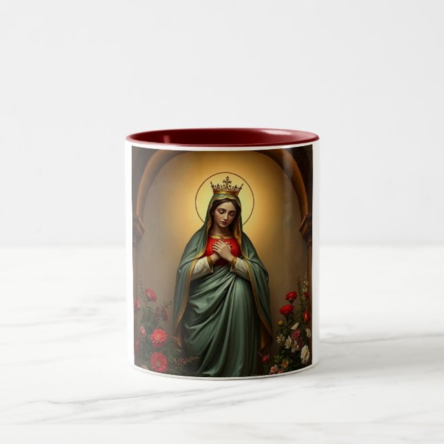 Em Dois Tons Caneca de Café Rainha Maria do Céu (Centro)