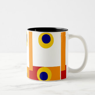 Em Dois Tons Caneca de café retro de Geo