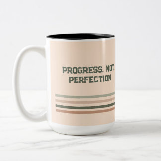 Em Dois Tons Caneca de Café Retro Motivação – Nome Personalizad