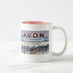 Em Dois Tons Caneca de café rodeado cor-de-rosa de AVON