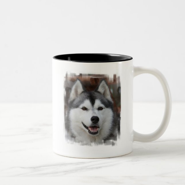 Em Dois Tons Caneca de café ronca do cão (Direita)