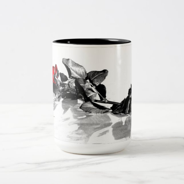 Em Dois Tons caneca de café rosa (Centro)