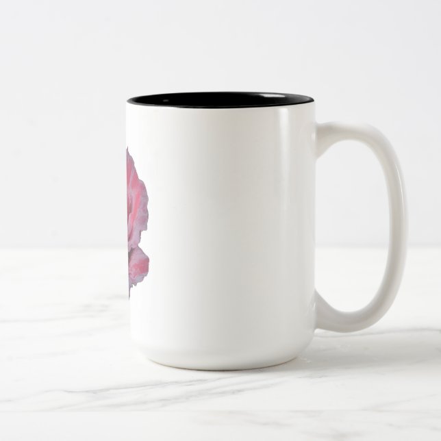 Em Dois Tons caneca de café rosa (Direita)
