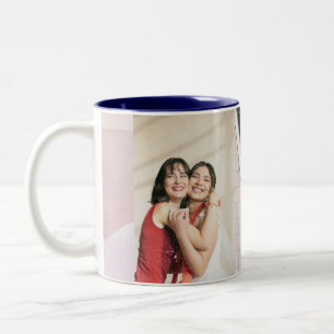 Em Dois Tons Caneca de Café Rosa Fofo Melhor Amiga Para Sempre