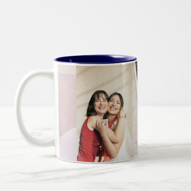 Em Dois Tons Caneca de Café Rosa Fofo Melhor Amiga Para Sempre  (Esquerda)