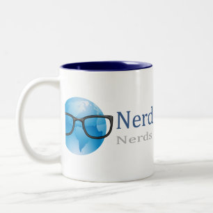 Em Dois Tons Caneca de café Running do rebanho do nerd