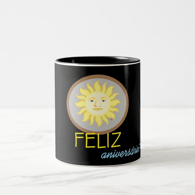 Em Dois Tons Caneca De Café Solar (Centro)
