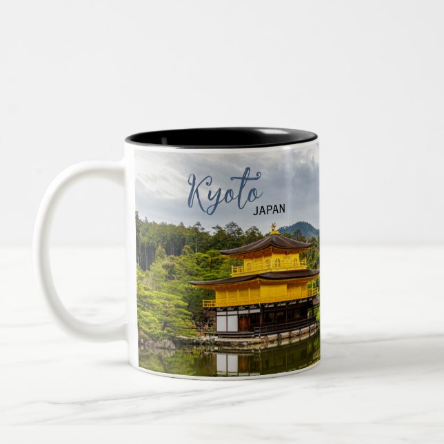 Em Dois Tons Caneca de Café Souvenir Kyoto Japão (Esquerda)
