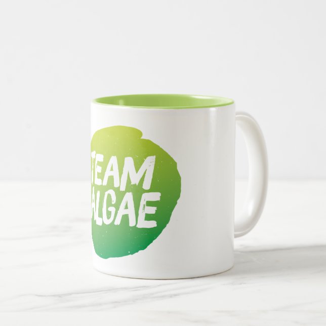 Em Dois Tons Caneca de Café Team Algae Two-Tone (Frente Esquerda)