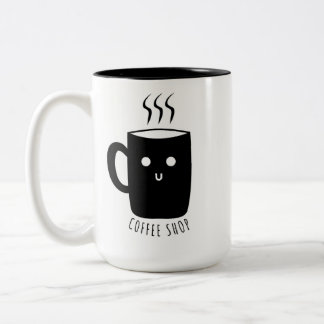 Em Dois Tons caneca de café Tons-Diferentes caneca de café