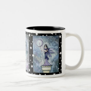 Em Dois Tons Caneca de Café Trio das Fadas Noturnas por Molly H