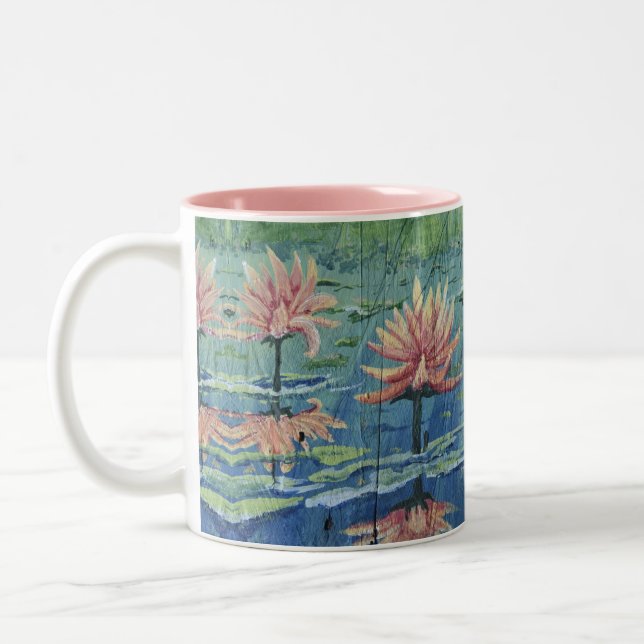 Em Dois Tons Caneca de café tropical feita sob encomenda dos (Esquerda)