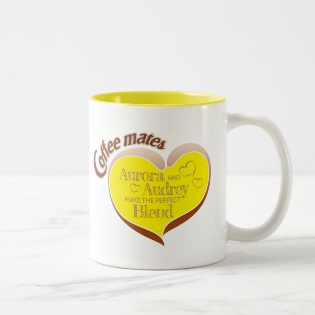 Em Dois Tons Caneca de café Two-Tone Coffee mates (Direita)