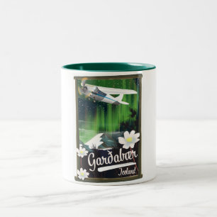 Em Dois Tons Caneca de Café Two-Tone Garðabær Islândia pôster d