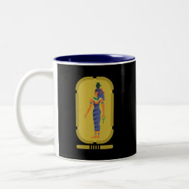 Em Dois Tons Caneca de Café Two-Tone Nut Deusa Egípcia