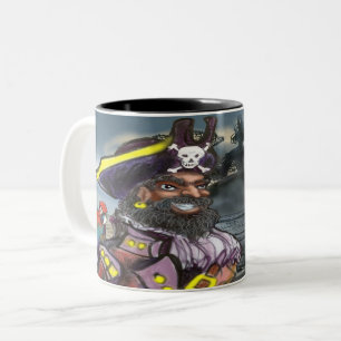 Em Dois Tons Caneca de Café Two-Tone Sonho de Pirata