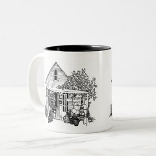 Em Dois Tons Caneca de café Vintage New Hope PA