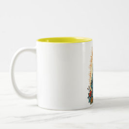 Em Dois Tons Caneca de Café Virgem de Guadalupe