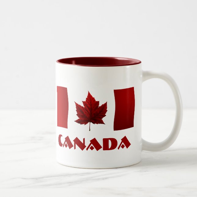 Em Dois Tons Caneca de Canadá do copo de café da lembrança da (Direita)