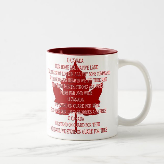 Em Dois Tons Caneca de Canadá do copo de café da lembrança do (Direita)